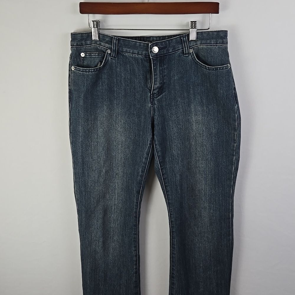 Michael Kors Womens Sausilito Boot Cut Stretch Denim Jeans - Sz 8 Farmhouse Boho